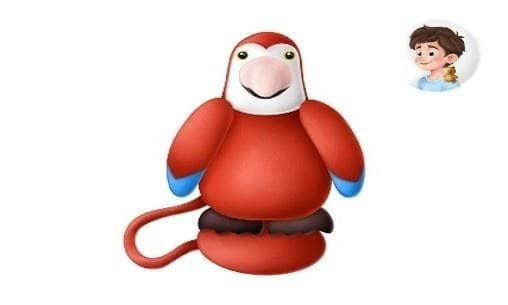 Papegøje magnetisk maskot