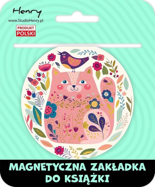 Magnetisk bogmærkekugle 2 lyserøde katte