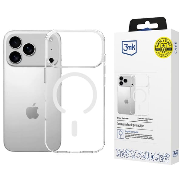 3MK Armor MagCase til iPhone 17 Pro Max, Gennemsigtig