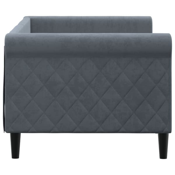 vidaXL Bäddsoffa mörkgrå 80x200 cm sammet