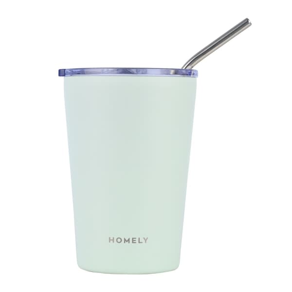 Seafoam 400 ml termosmugg med sugrör
