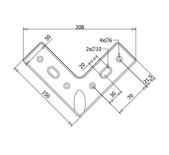 Møbelben til sovesofa sort MAT loft H150 strong SL032S