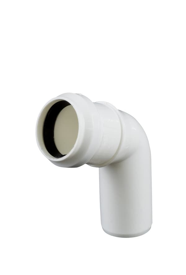 PP-HT 32/67 sanitær albue, til internt spildevand, hvid, Onnl