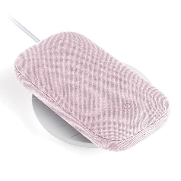 Lexon Powersound Inductive Powerbank 5000 mAh Bluetooth-kaiuttimella, vaaleanpunainen LA128P
