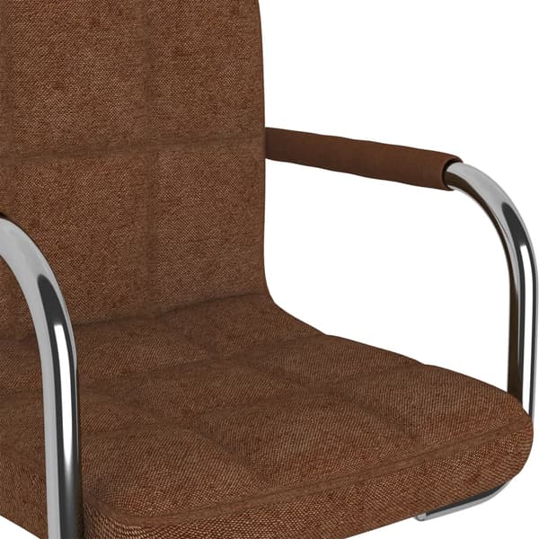 vidaXL Matstol, Brun, Klädd i Tyg