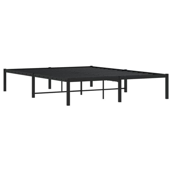 vidaXL metalsengestel sort 135x190 cm