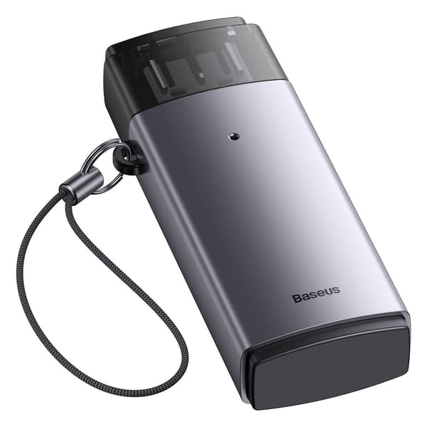 Lite Series USB SD/TF-kortläsaradapter Grå