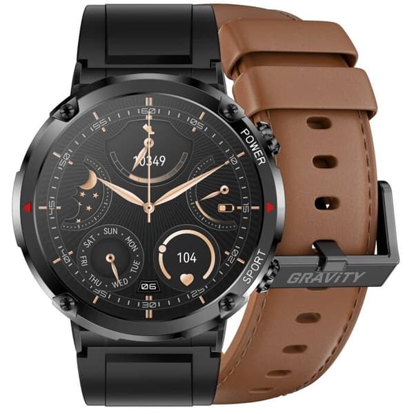 Herr smartklocka GRAVITY GT21-4 - Bluetoothsamtal, Extra rem (sg025d)
