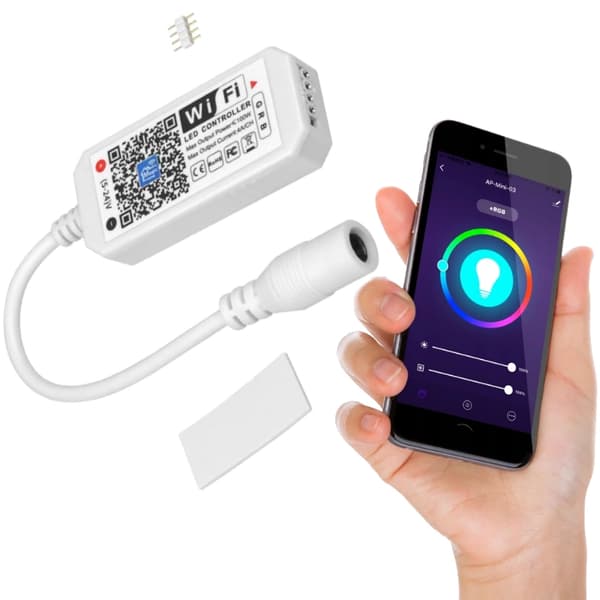 LED-controller til RGB LED-strimler WiFi 8A 96W 12V ALEXA GOOGLE