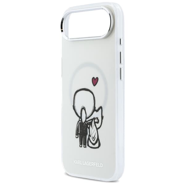 Karl Lagerfeld Karl & Choupette Bagside MagSafe-etui til iPhone Air Clear