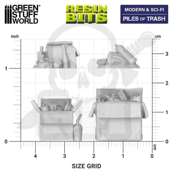 GSTU528052 3D-printede moderne og sci-fi-bunker af tra