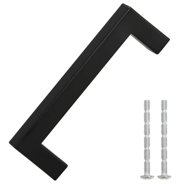 vidaXL skabsgreb 10 stk. sort 96 mm rustfrit stål
