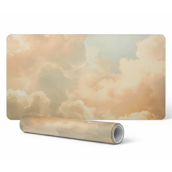 Universell skyddsmatta för datorutrustning Pastellmoln 90x45 cm
