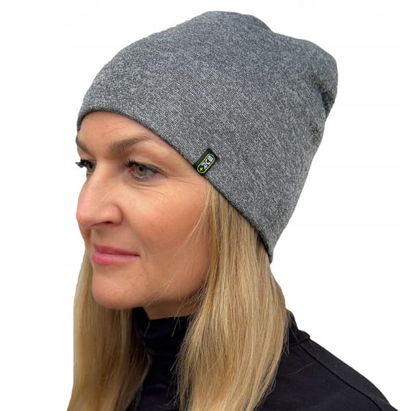 Varm sportmössa i grafitbomull, unisex, för vår/höst