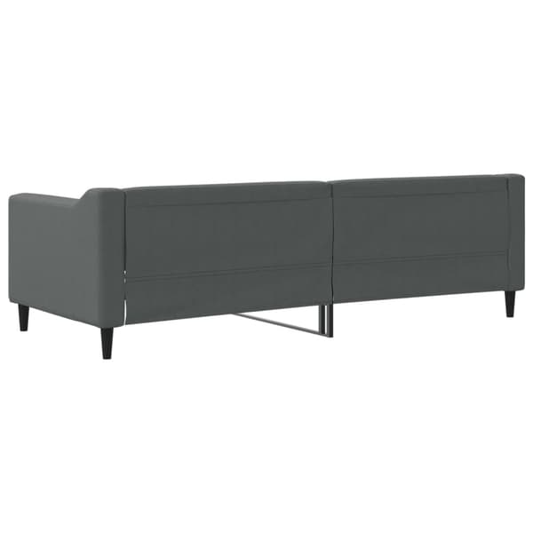 vidaXL Bäddsoffa mörkgrå 80x200 cm tygklädd
