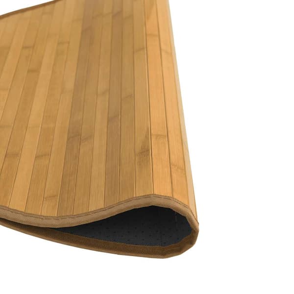 vidaXL Pyöreä Matto, Luonnonvärinen, 80 cm, Bambu