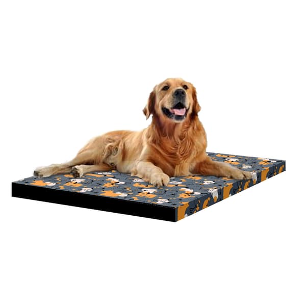 Seng - Madras SQUAR Grå Hunde 60x60x5 cm