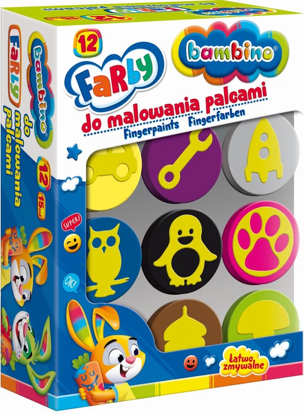 BAMBINO sormivärit. 12 väriä