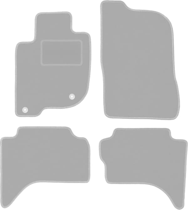 Grå bilmattor för: Fiat Fullback terräng (2015-)