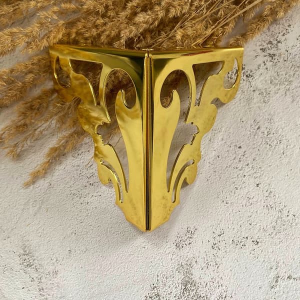 Møbelben h-12 cm, guld