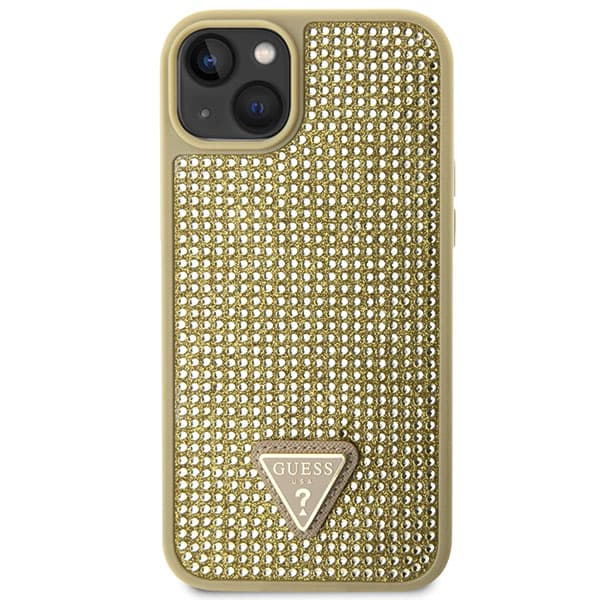 Guess Strass Triangelfodral till iPhone 14, Guld