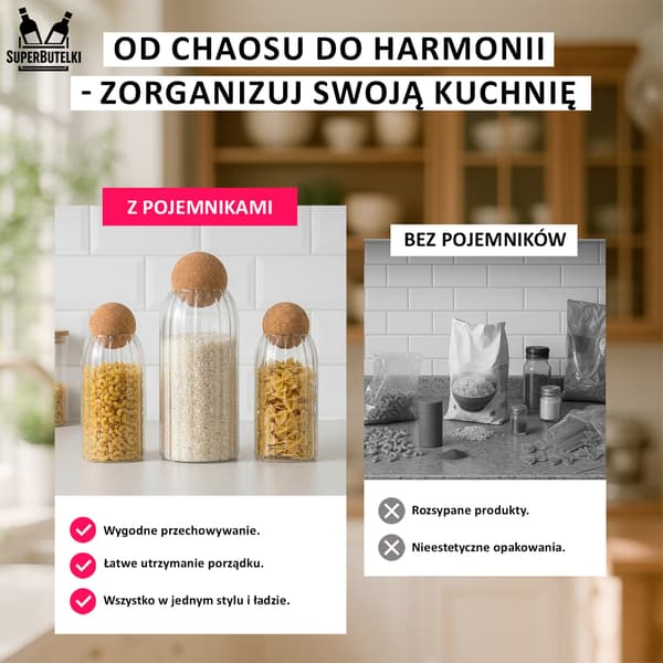 0,87 litran lasikannu korkkipallolla