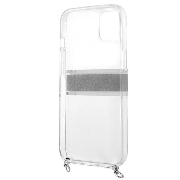 Guess 4G Grått Strap Silver Chain-skal till iPhone 13 mini, transparent