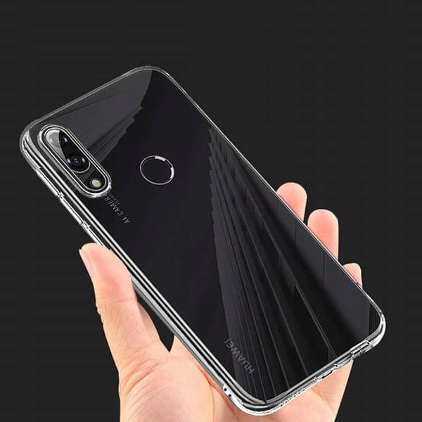 Etui til HUAWEI P20 LITE ULTRA SLIM CLEAR BACK + GLAS
