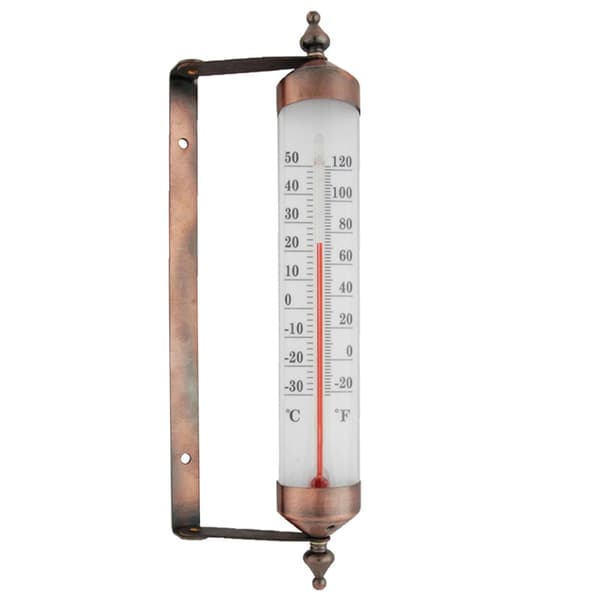 Vindustermometer med roterende hygrometer