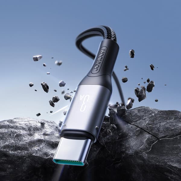 USB-A - USB-C 3A 2m kabel - svart