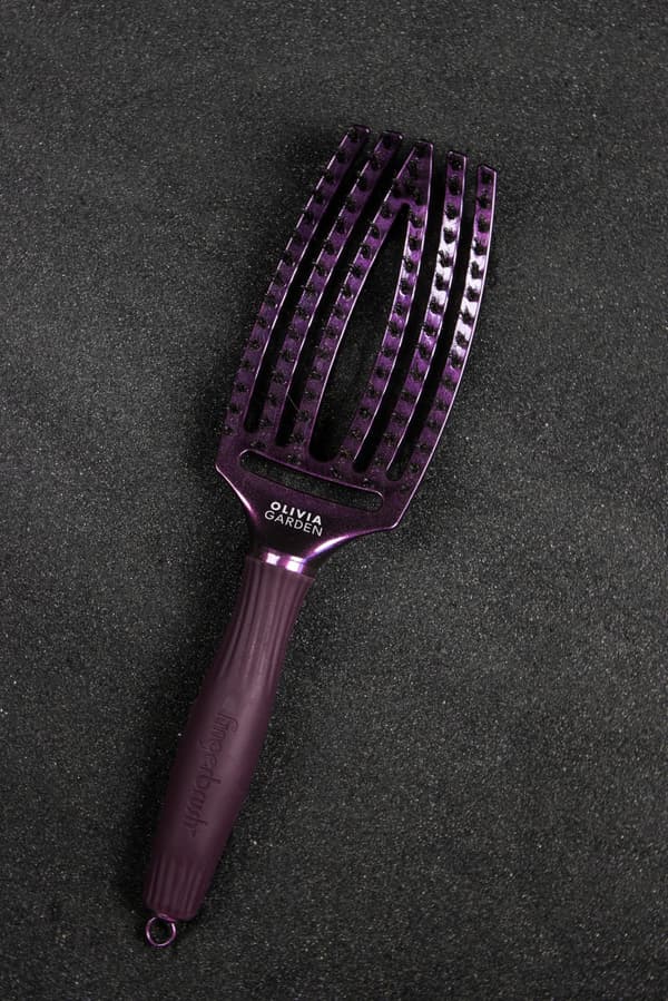 Olivia Garden FingerBrush Combo Hårbørste - Sort Onix