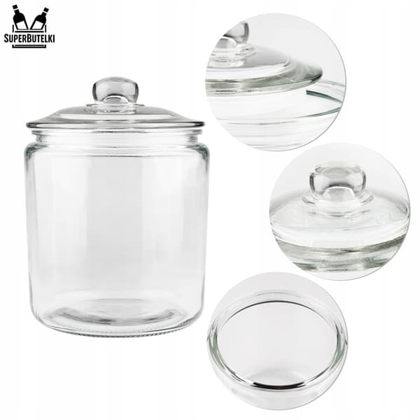 CIACHO 4 L glasburk med glaslock