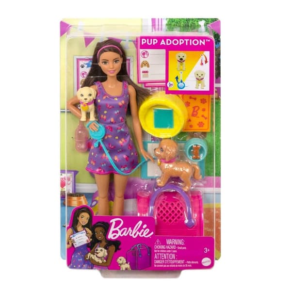 Barbie Hundeadoptionsdukke + Tilbehør 86 HKD