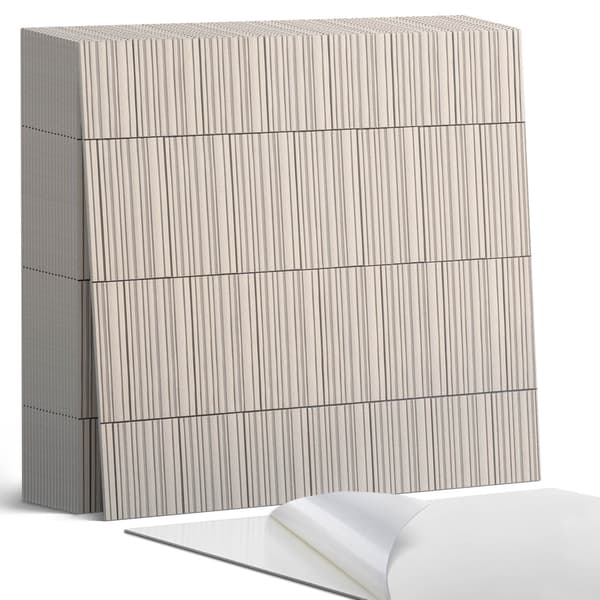 Vinylflisesæt Nem montering Parallelle linjer på baggrund 20x20x20 cm