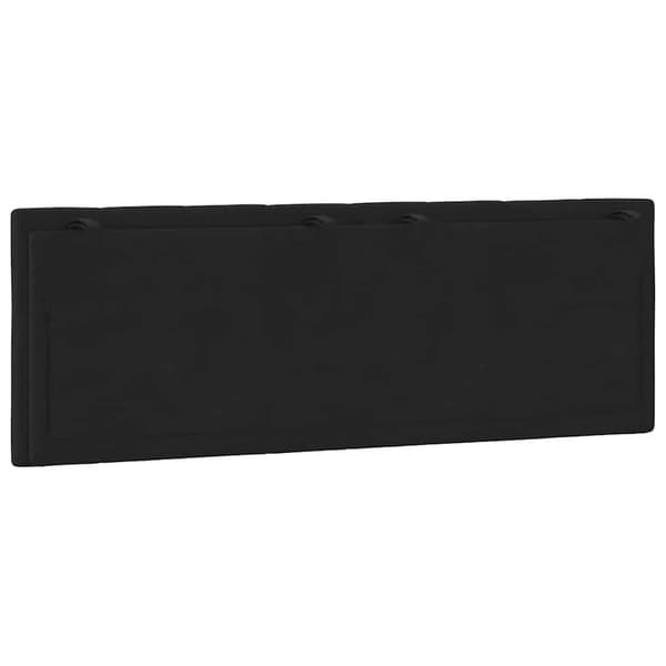 vidaXL Sängynpäädyn tyyny, musta, 140 cm, sametti