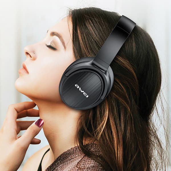 AWEI A780BL On-Ear Bluetooth-hörlurar svarta