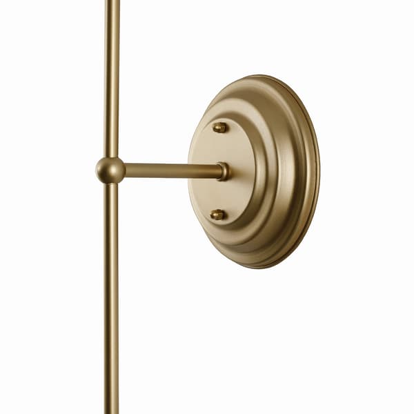BASIC Guld VIT vägglampa - bred
