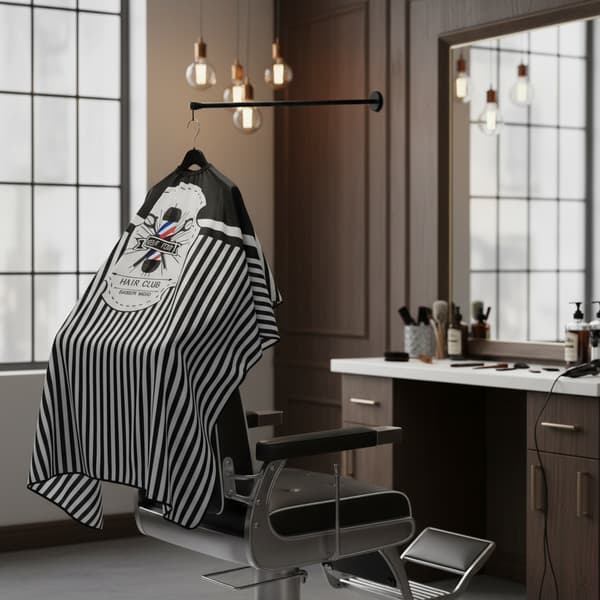 Barberkappe til en stor frisørsalon