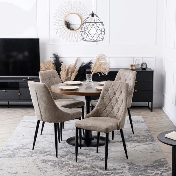 Polstret stol til stue CORK 2 Beige Moderne Loft