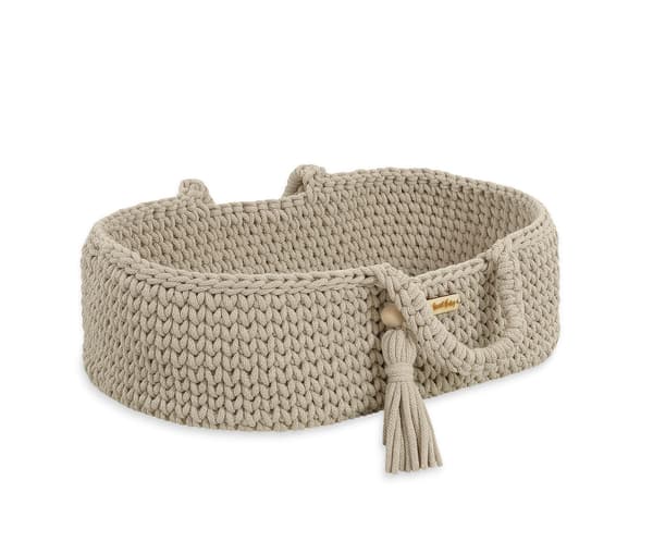 Moses Basket BOHO Bomullsdockbärare - Ljusbeige