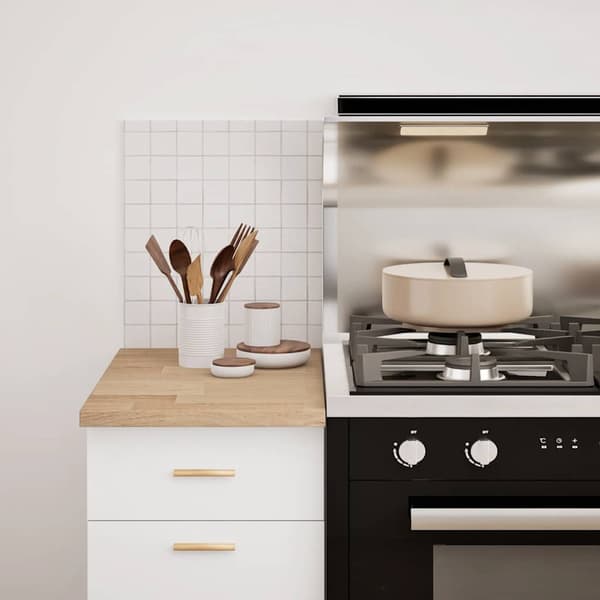 vidaXL køkkenbordplade, 40x63,5x2,7 cm, rektangulær, massivt egetræ