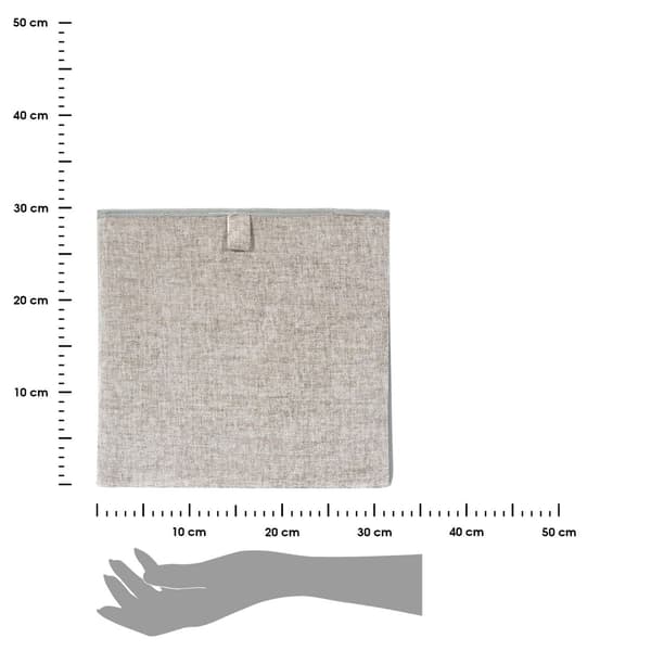 MAVI taupe foldbar tekstilbeholder