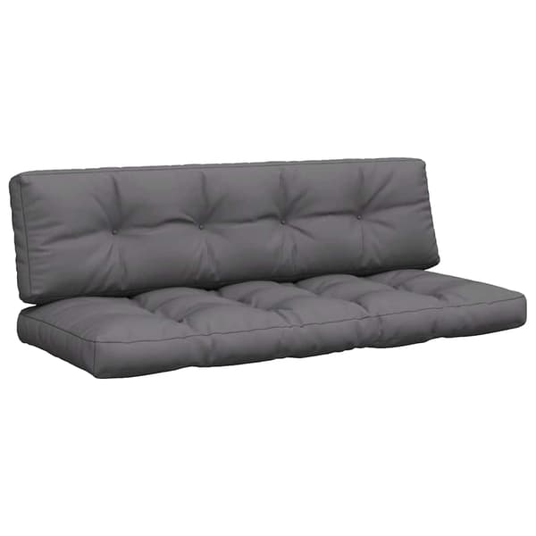 vidaXL Pallsoffkuddar, 2 st, Antracit, Tyg