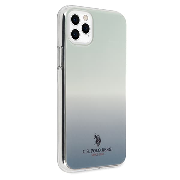 US Polo Gradient Pattern Collection -suojakuori iPhone 11 Pro Maxille, sininen