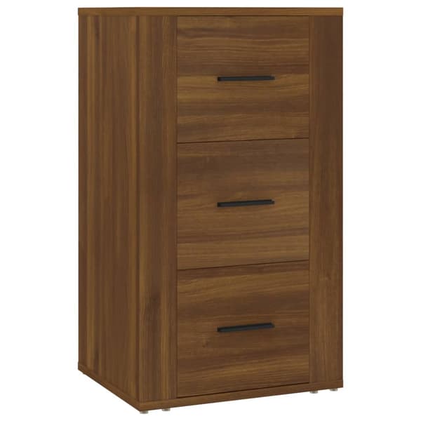 vidaXL skab brunt egetræ 40x33x70 cm træbaseret materiale