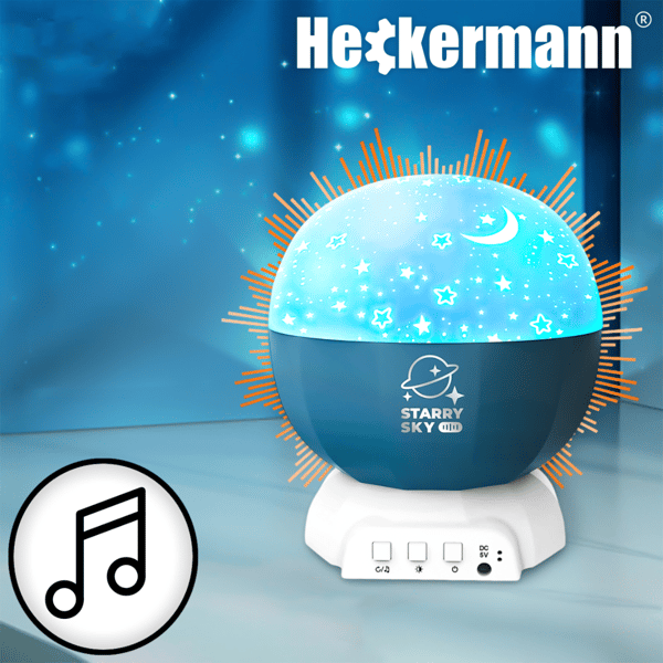 Heckermann 168K-W Blå LED Stjerneprojektor