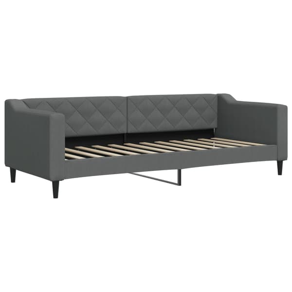 vidaXL Bäddsoffa mörkgrå 80x200 cm tygklädd