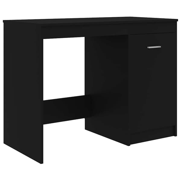vidaXL skrivebord, sort, 100x50x76 cm, spånplade
