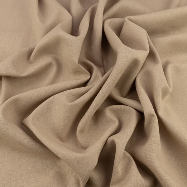 Hørmateriale, beige farve