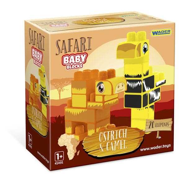 Babyblock Safari Struts- och Kamelblock 41504